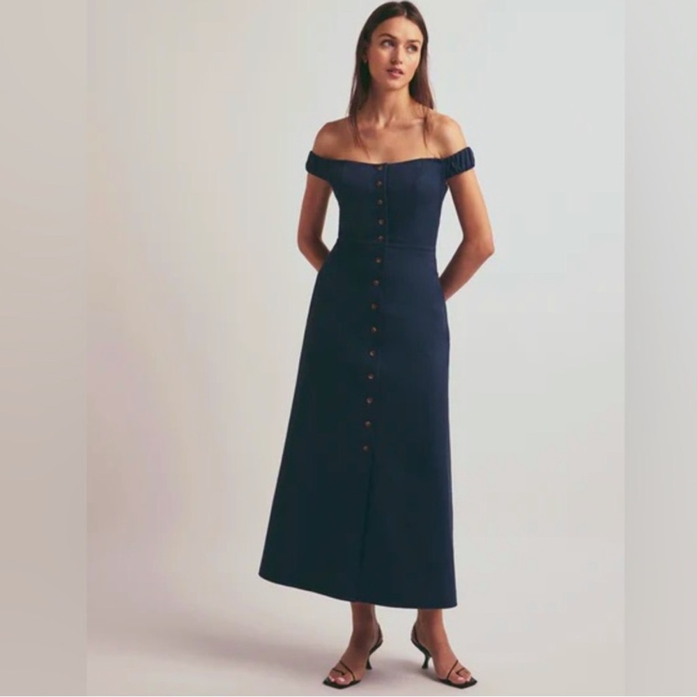 FAVORITE DAUGHTER The Lovesick Off the Shoulder Cotton Blend Dress SIZE 6 1139
